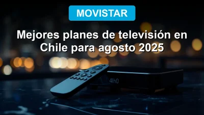 Mejores planes de televisión Movistar Chile 2025 con decodificador 4K y control remoto avanzado.
