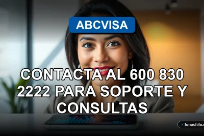 Una mujer latina sonriendo con confianza, representando el soporte al cliente de ABCVisa.