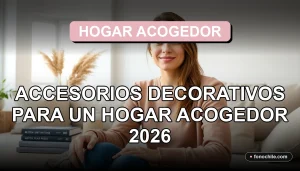 Decoración de interiores moderna con accesorios de estilo nórdico, mantas suaves y velas aromáticas sobre una mesa de centro de madera clara en un salón luminoso.