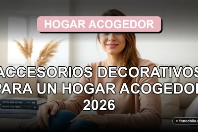 Decoración de interiores moderna con accesorios de estilo nórdico, mantas suaves y velas aromáticas sobre una mesa de centro de madera clara en un salón luminoso.