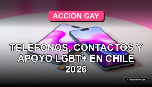 Teléfonos móviles y tarjetas SIM sobre una mesa, con gráficos abstractos de colores en sus pantallas, representando la conectividad y el apoyo LGBT+ en Chile.
