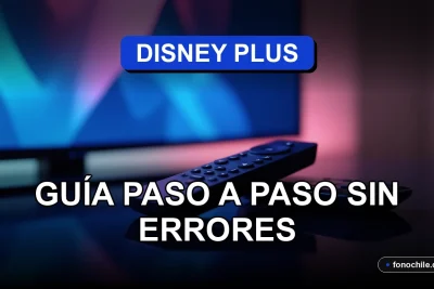 Guía para activar Disney Plus en un televisor moderno mostrando un mando a distancia sobre una mesa.