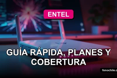 Un moderno router 5G de color blanco y rosa, con luces LED indicadoras encendidas, descansando sobre una mesa de madera clara junto a un teléfono inteligente con pantalla que muestra gráficos abstractos de colores.