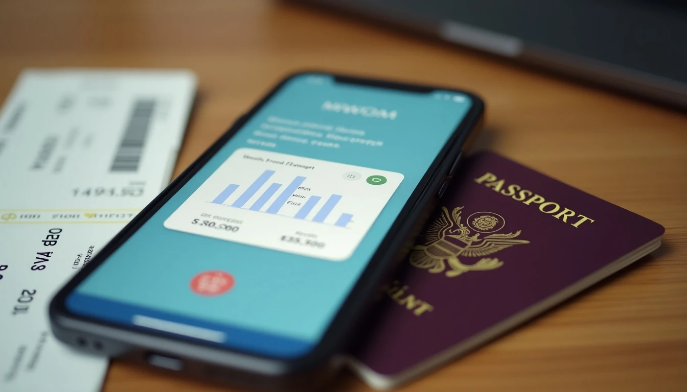 Pantalla de la App MiWOM mostrando la sección de roaming, lista para ser configurada antes de un viaje.