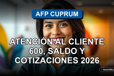 Una mujer hispana sonriente, representando el servicio de atención al cliente de AFP Cuprum, en un entorno profesional y confiable.