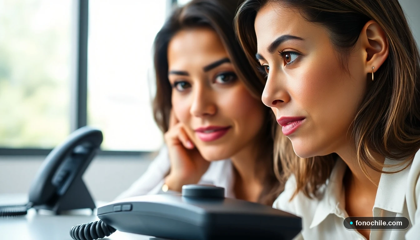 Asesora de AFP Habitat escuchando atentamente a un cliente durante una consulta telefónica.
