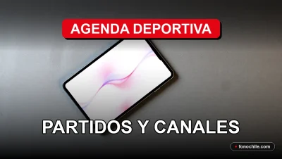 Guía visual de la programación deportiva en televisión chilena para 2026, mostrando partidos y canales.