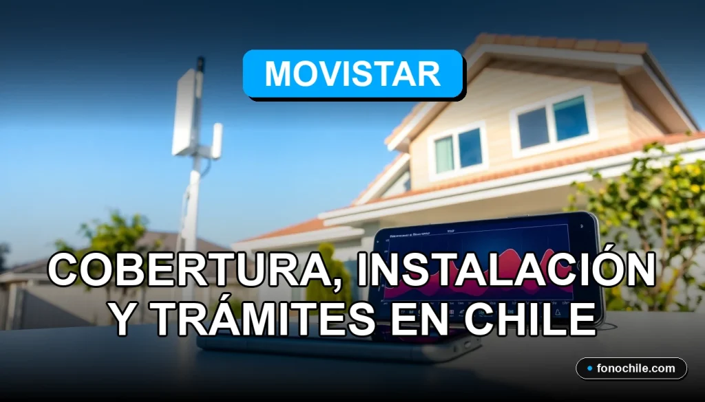 Instalación de antena Movistar en Chile para cobertura de red 2026