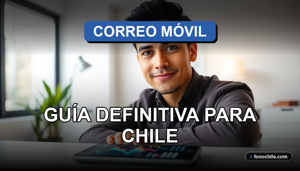 Guía definitiva de aplicaciones de correo móvil para Chile en 2026 mostrando una interfaz moderna en un smartphone.