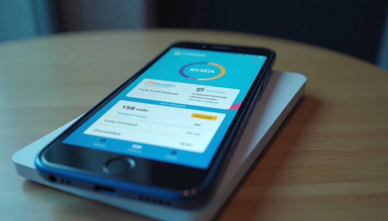 Pantalla de la App Mi Movistar mostrando saldo y beneficios en un smartphone