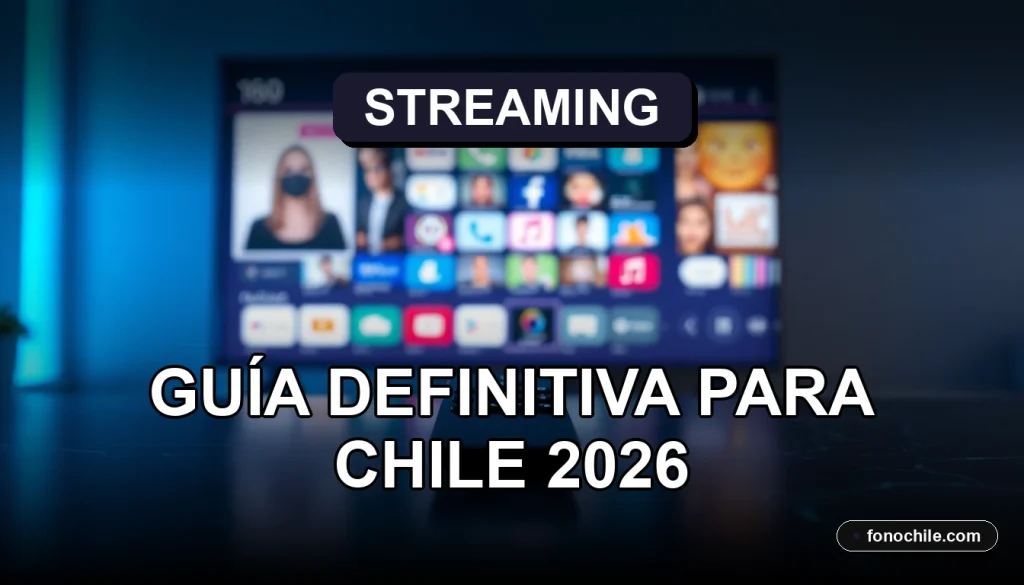 Guía de aplicaciones de streaming en Smart TV para Chile 2026, comparativa de servicios en pantalla moderna.