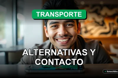 Aplicaciones de transporte y movilidad urbana en Chile mostradas en un teléfono inteligente moderno.