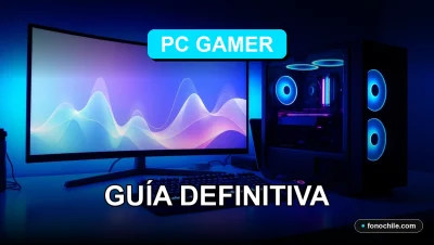 Guía para armar una computadora gamer económica con componentes RGB sobre un escritorio moderno.
