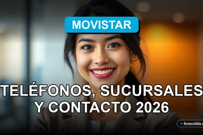 Atención al cliente Movistar - Una mujer hispana sonriente en un entorno profesional moderno.