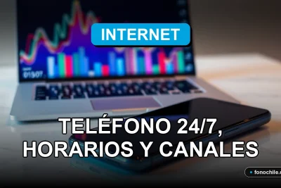 Atención al cliente 24/7 para servicios de internet, representado por un teléfono inteligente moderno en una mesa