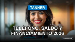 Una mujer hispana sonriente, representando el servicio de atención al cliente de Tanner, en un entorno profesional y moderno.