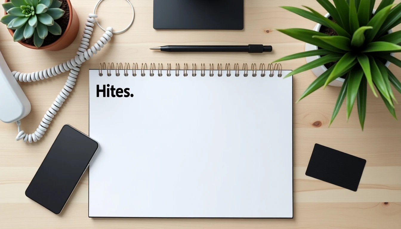 Centro de atención al cliente Hites Chile - teléfono y tarjeta de crédito sobre escritorio