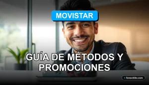 Cliente satisfecho consultando sobre promociones para aumentar gigas móviles en su plan de telefonía en Chile.