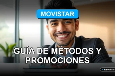 Cliente satisfecho consultando sobre promociones para aumentar gigas móviles en su plan de telefonía en Chile.