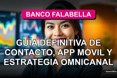 Una mujer latina sonríe con confianza, representando el servicio al cliente del Banco Falabella en un entorno moderno.