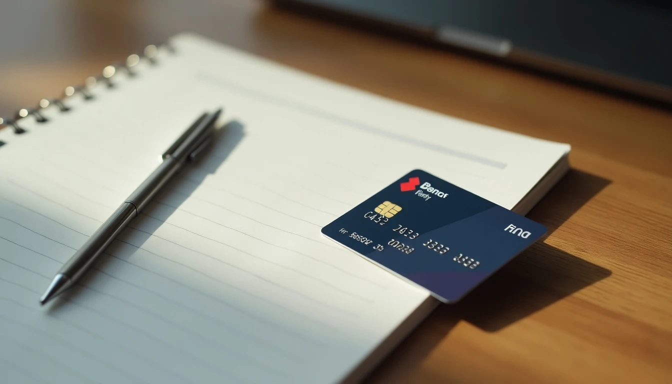 Tarjeta Banco Ripley sobre escritorio moderno para consulta de servicios financieros