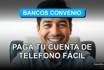 Un hombre hispano sonríe en una oficina moderna, representando el servicio de pago de facturas de teléfono a través de bancos asociados.