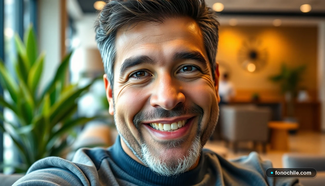 Cliente satisfecho en las modernas instalaciones de Banmédica.