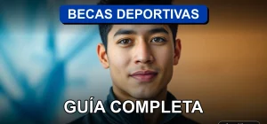 Guía completa para postular a becas deportivas en Chile para el año 2026, fondo abstracto.