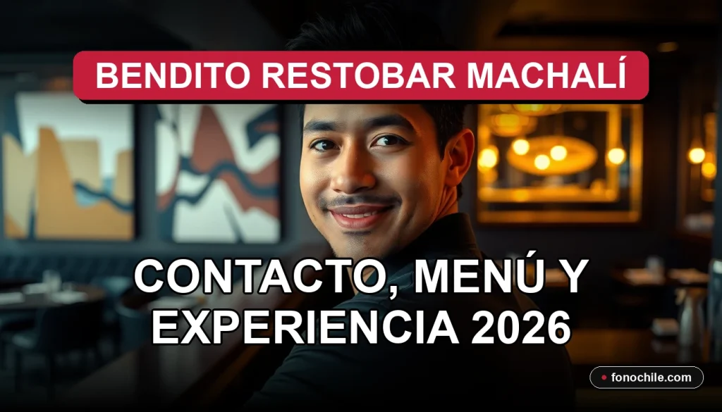 Modern and elegant interior of Bendito Restobar Machalí, featuring warm ambient lighting, abstract art, and a stylish bar setup.