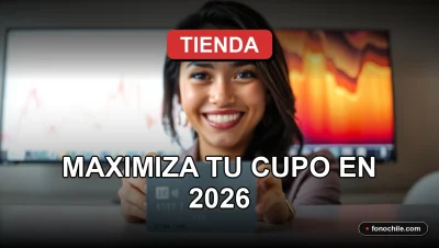 Una mujer sonriente con tarjeta de crédito de tienda sobre fondo abstracto de gráficos financieros borrosos.