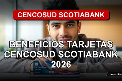 Beneficios de las Tarjetas Cencosud Scotiabank en 2026, tarjeta de crédito sobre escritorio moderno.