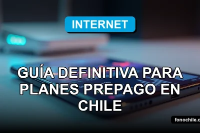 Planes de internet prepago 2026 en Chile, concepto de conectividad moderna y flexible.