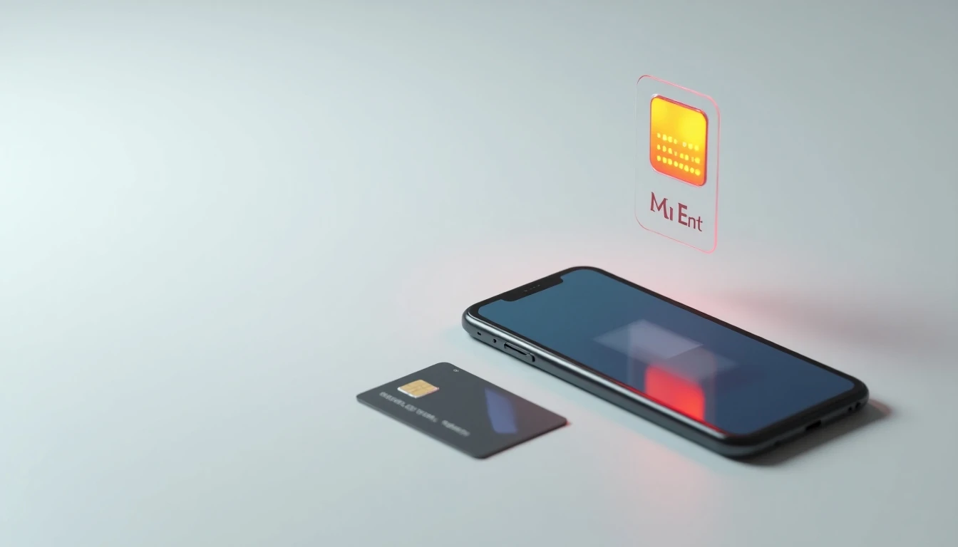 SIM Entel y smartphone con la app Mi Entel para gestionar bolsas prepago.