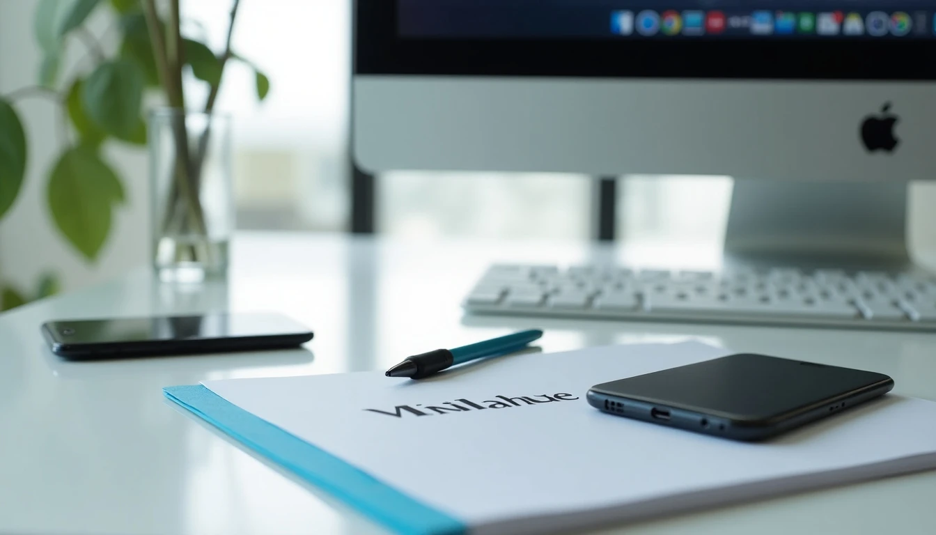 Oficina de atención al cliente de Buses Nilahue con teléfono y horarios en pantalla