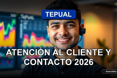 Atención al cliente de Tepual Buses, servicio de contacto telefónico para pasajeros.