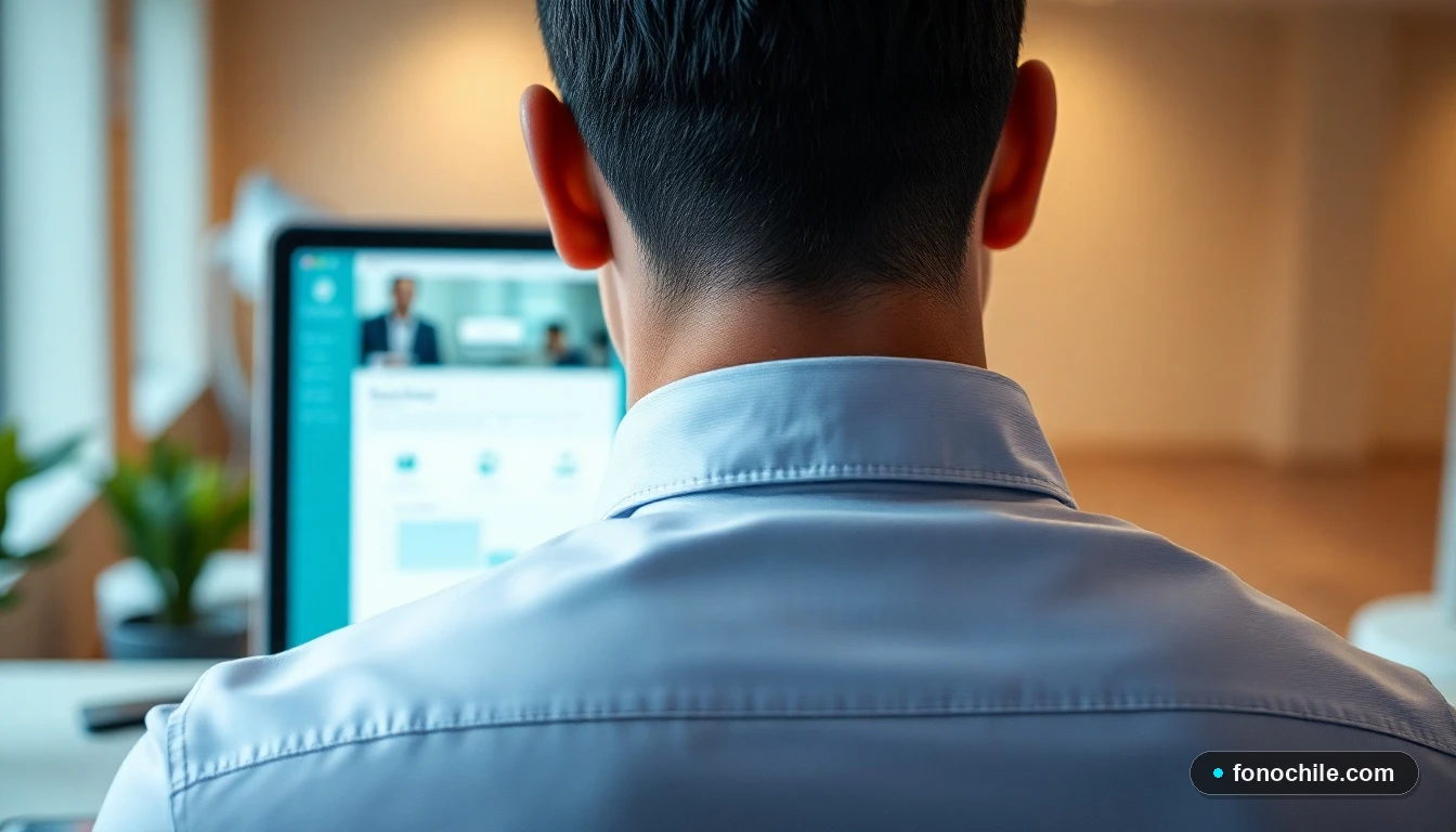 Hombre utilizando dispositivos para contactar con el soporte de Cabify