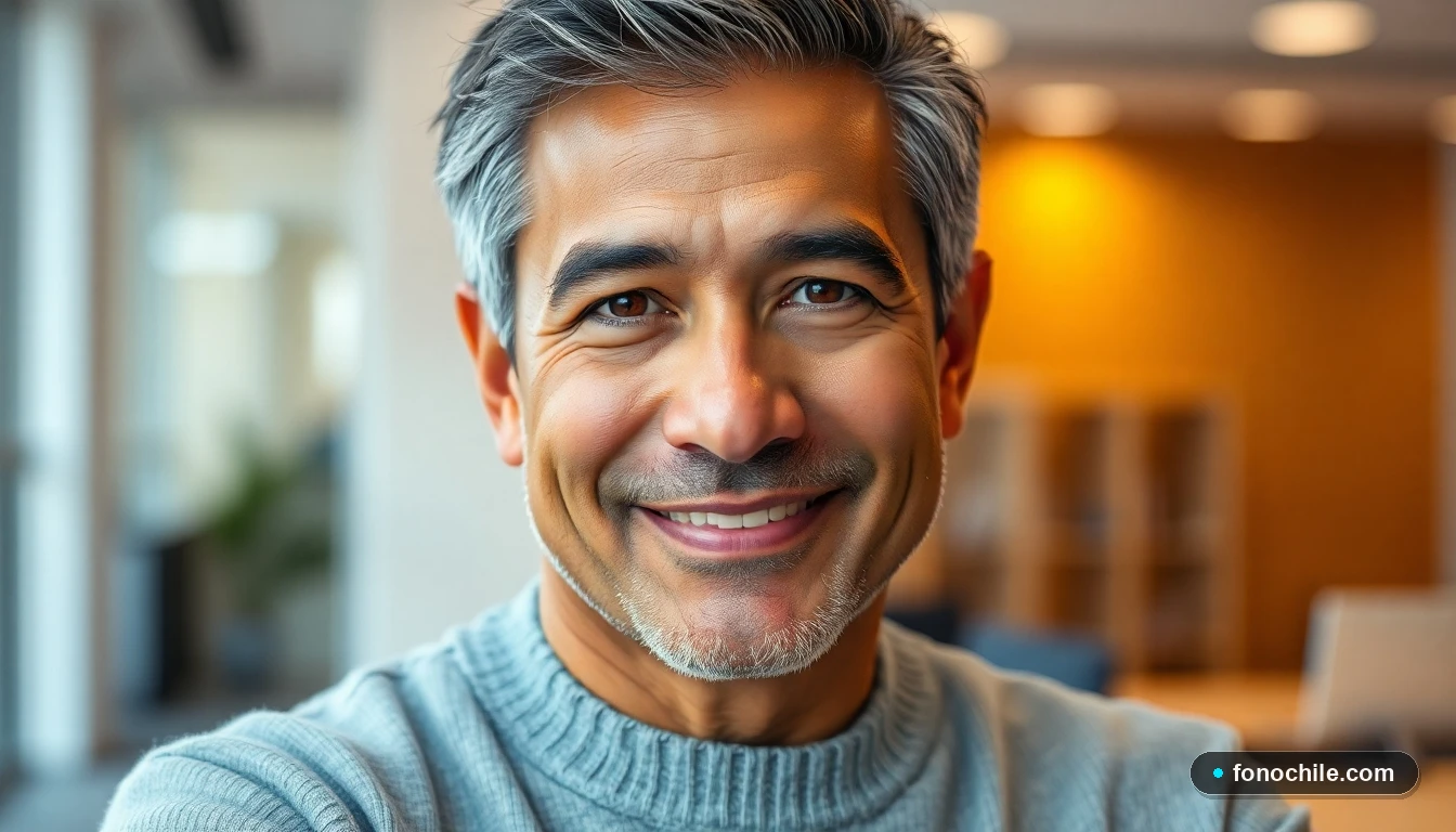 Retrato cercano de un asesor de Caja Los Héroes, mostrando una expresión amable y confiable.