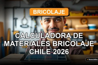 Una calculadora de materiales de construcción para proyectos de bricolaje en Chile, mostrada en una mesa de trabajo.