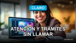 Una mujer latina sonriendo, representando el servicio de atención al cliente digital de Claro para 2026.