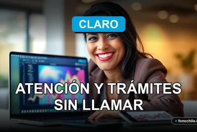 Una mujer latina sonriendo, representando el servicio de atención al cliente digital de Claro para 2026.