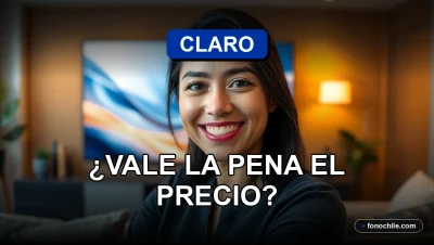 Una persona feliz disfrutando de la programación exclusiva de Claro TV en su sala moderna.