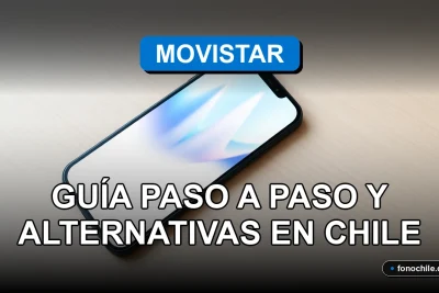 Guía para cancelar servicio de telecomunicaciones en Chile, mostrando un teléfono inteligente moderno sobre un escritorio.