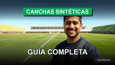 Guía completa de canchas de fútbol sintéticas en Santiago para el año 2026, mostrando instalaciones deportivas modernas.