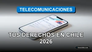 Derechos del consumidor en Chile sobre cargos adicionales en servicios de telecomunicaciones.