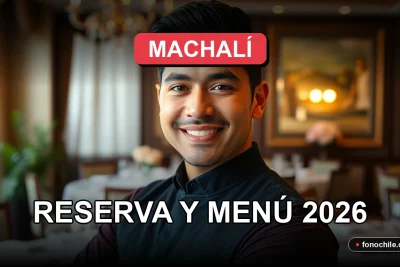 Reserva de mesa para una cena romántica en un restaurante de Machalí con un menú especial.