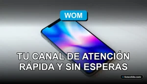 Un teléfono móvil moderno sobre un escritorio de madera clara, mostrando un gráfico abstracto de colores en su pantalla, representando un canal de atención al cliente rápido y eficiente.