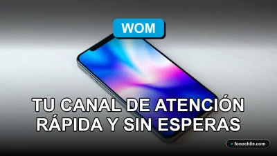 Un teléfono móvil moderno sobre un escritorio de madera clara, mostrando un gráfico abstracto de colores en su pantalla, representando un canal de atención al cliente rápido y eficiente.