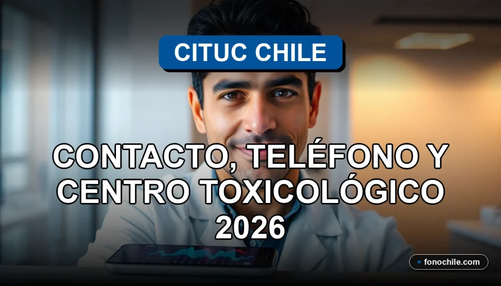 CITUC Chile - Centro Toxicológico de la Universidad Católica, contacto y teléfono de emergencia 2026