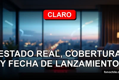 Un moderno router 5G de Claro con luces LED azules y rojas, sobre una mesa de madera clara, representando la futura red de alta velocidad.