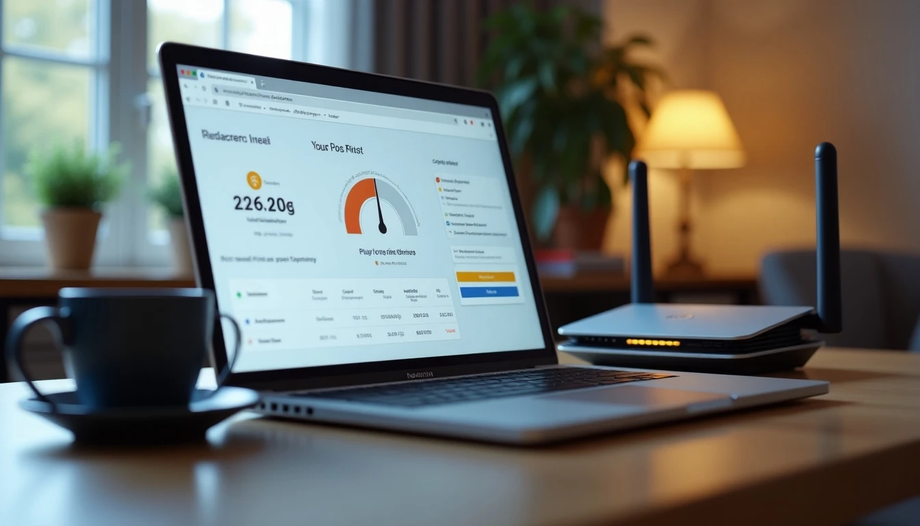 Claro internet hogar velocidad prueba test escritorio moderno 2026